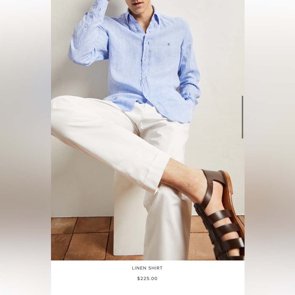 Carolina Herrera linen shirt.